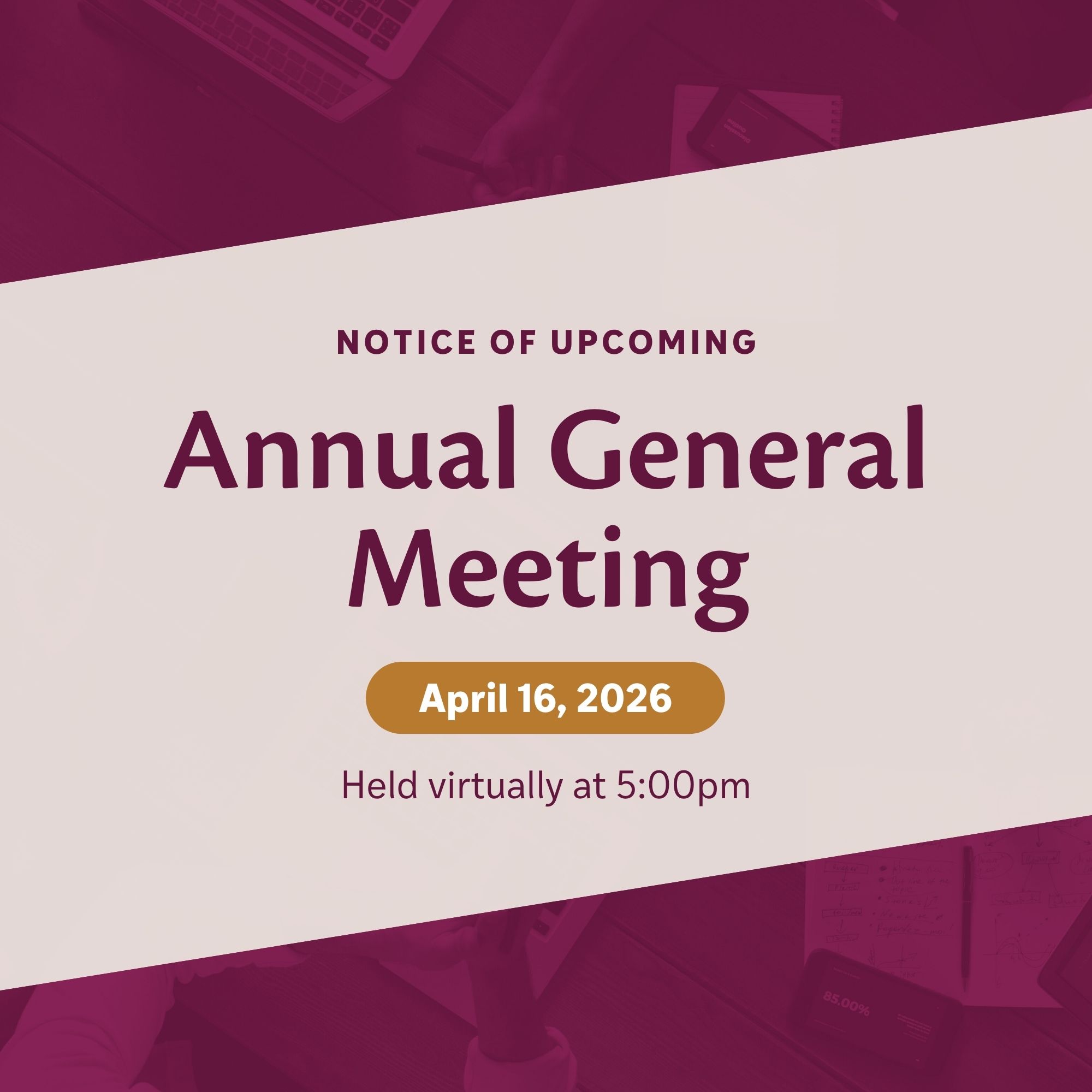 Annual General Meeting April 16 2026