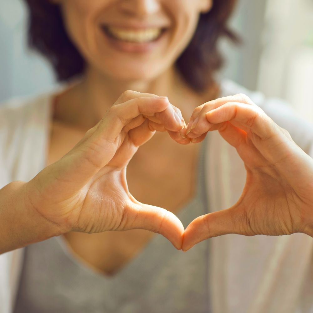 Hands in the shape of a heart